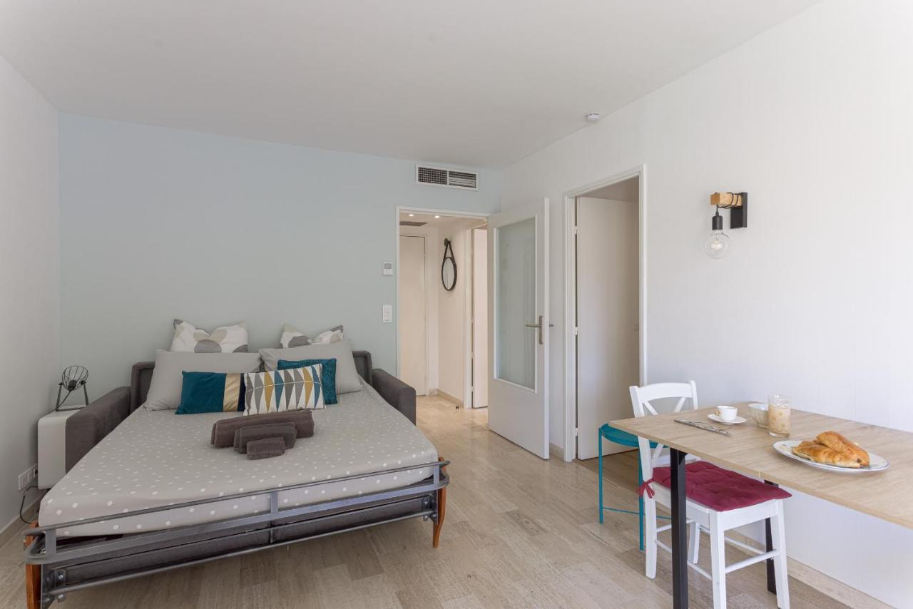 Cosy Studio - Centre Cannes - Terrasse - Clim - Wifi מראה חיצוני תמונה